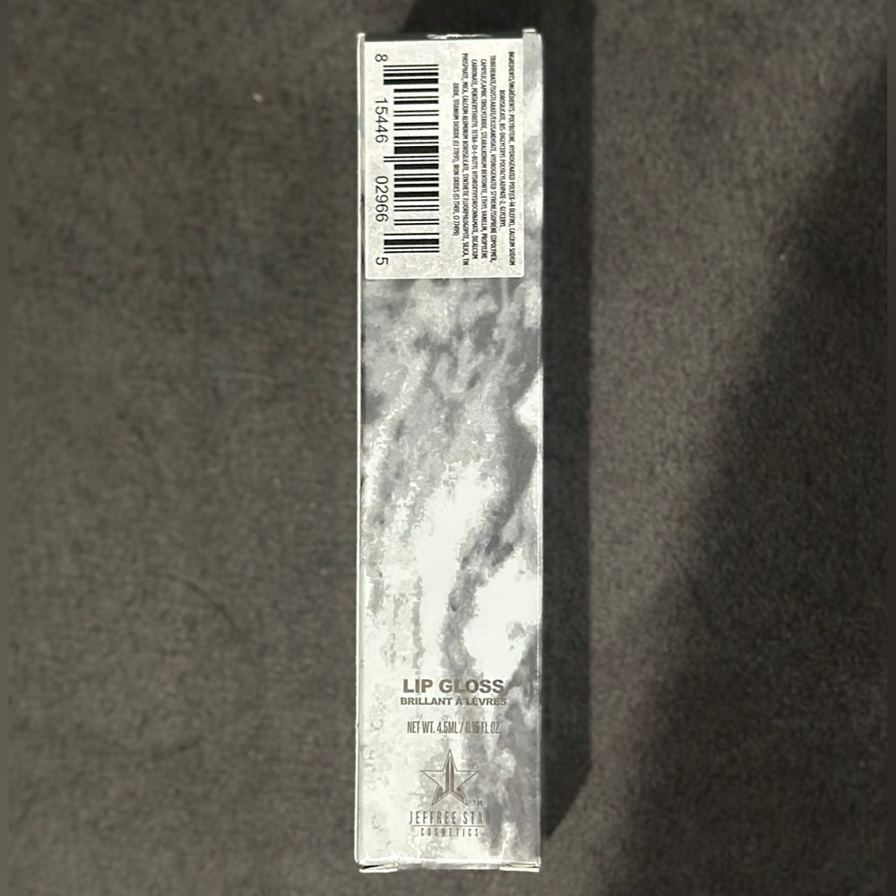 🪦Jeffree Star Six Feet Under The Gloss - sheer dark gray w silver sparkles - Picture 8 of 9